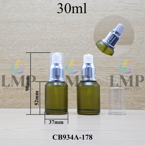 Chai thủy tinh vát đầu xịt giọt xi 30ml