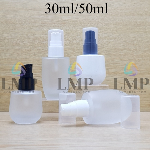 Chai thủy tinh bầu đầu xịt giọt 1 viền