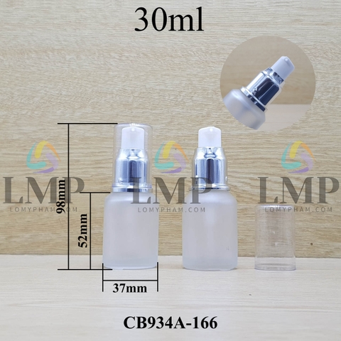 Chai thủy tinh vát đầu xịt giọt xi 30ml