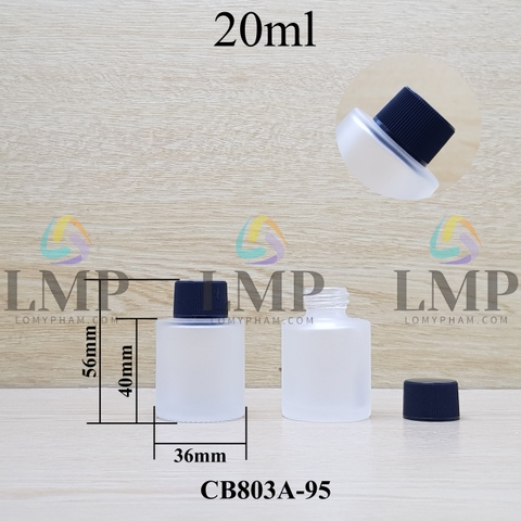 Chai thủy tinh nắp vặn sọc