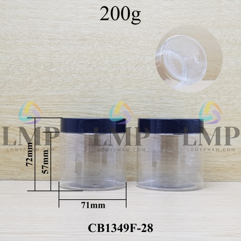 Hũ PET nắp nhựa 200g