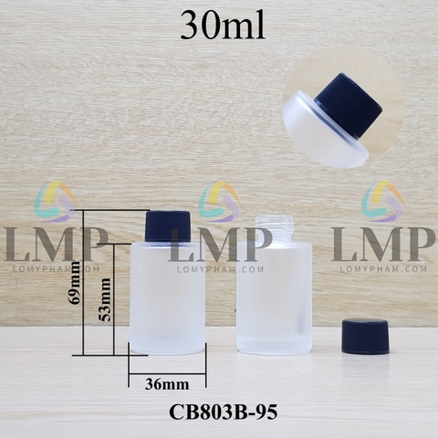 Chai thủy tinh nắp vặn sọc