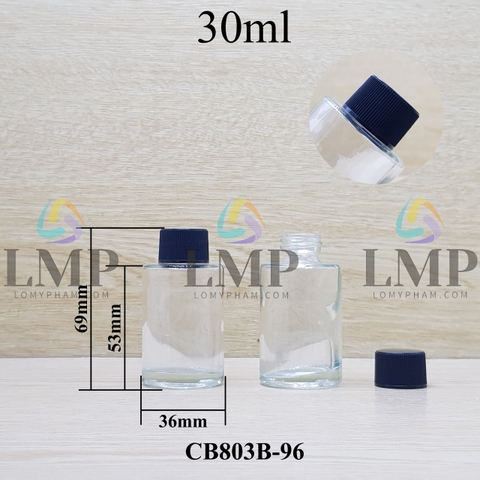 Chai thủy tinh nắp vặn sọc