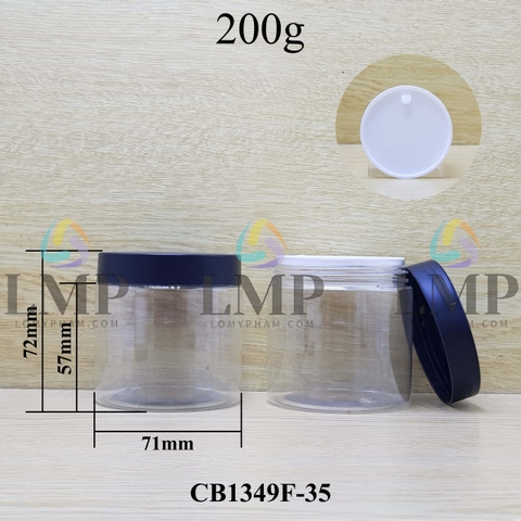 Hũ PET nắp nhựa 200g
