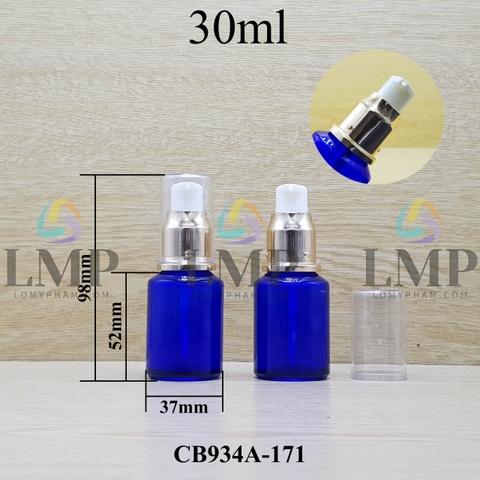 Chai thủy tinh vát đầu xịt giọt xi 30ml