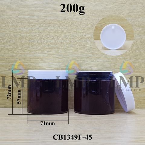 Hũ PET nắp nhựa 200g