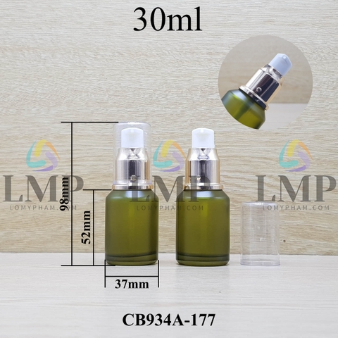 Chai thủy tinh vát đầu xịt giọt xi 30ml