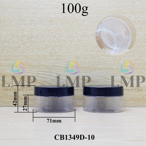 Hũ PET nắp nhựa 100g