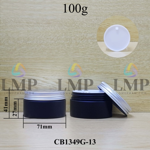 Hũ PET thân mờ nắp nhôm cuốn 100g