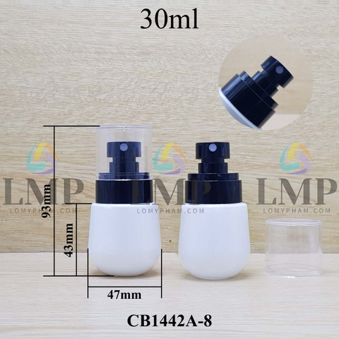 Chai thủy tinh bầu đầu phun sương trơn