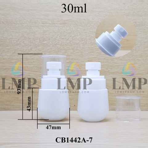 Chai thủy tinh bầu đầu phun sương trơn