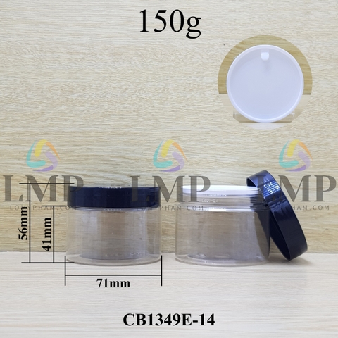 Hũ PET nắp nhựa 150g