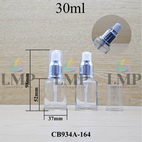 Chai thủy tinh vát đầu xịt giọt xi 30ml