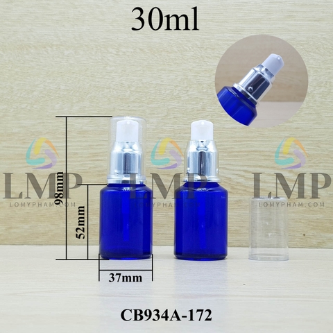 Chai thủy tinh vát đầu xịt giọt xi 30ml