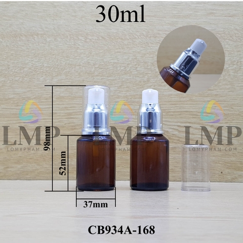 Chai thủy tinh vát đầu xịt giọt xi 30ml