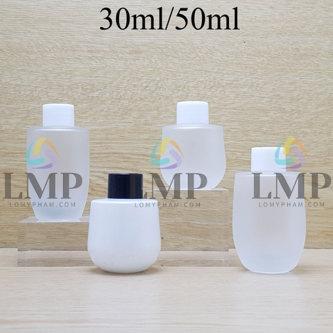 Chai thủy tinh bầu nắp vặn trơn