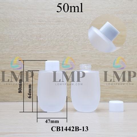 Chai thủy tinh bầu nắp vặn trơn