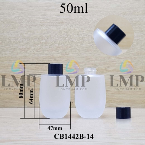 Chai thủy tinh bầu nắp vặn trơn