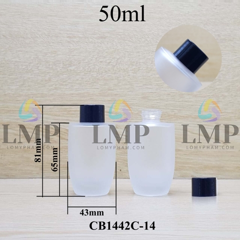 Chai thủy tinh bầu nắp vặn trơn