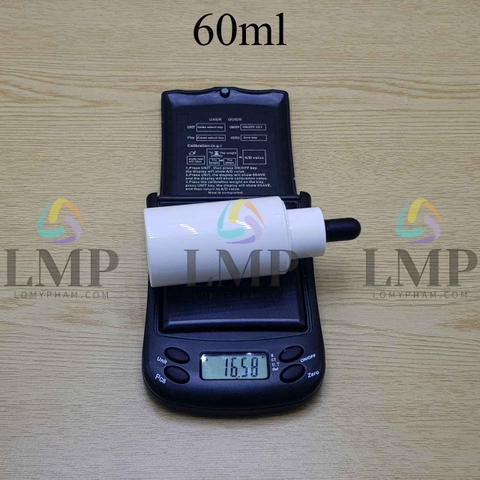 Chai PETG vai ngang nắp bóp khoen nhựa 60ml