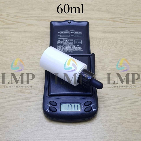 Chai PETG vai ngang nắp bóp khoen nhựa 60ml