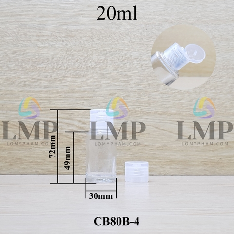 Chai thủy tinh nắp bật sọc