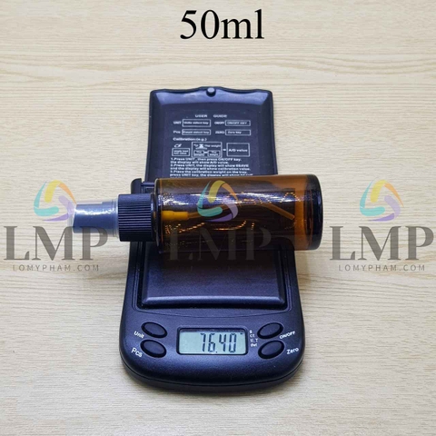 Chai thủy tinh nâu đầu phun sương sọc