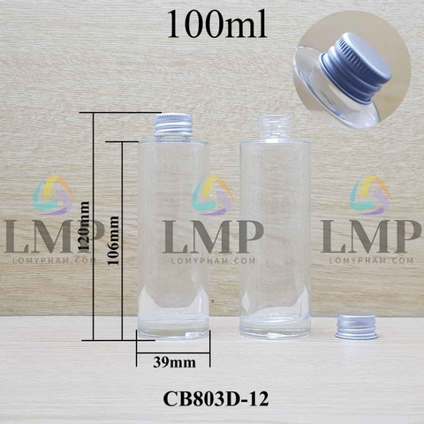 Chai thủy tinh nắp nhôm cuốn