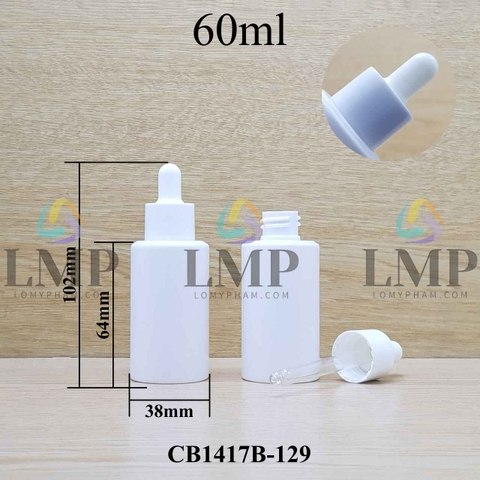 Chai PETG vai ngang nắp bóp khoen nhựa 60ml