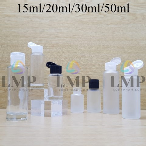 Chai thủy tinh nắp bật sọc