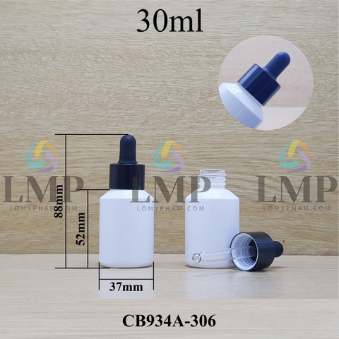 Chai thủy tinh vát nắp bóp khoen nhôm 30ml