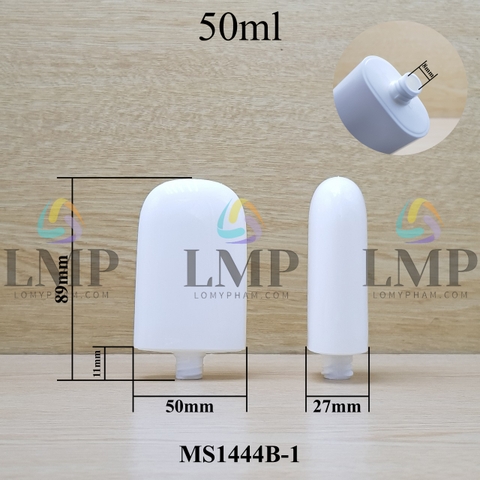 Thân tuýp PP hình oval 30ml 50ml