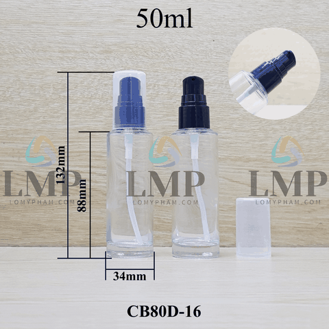 Chai thủy tinh đầu xịt giọt 1 viền