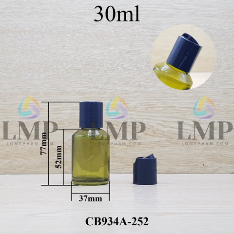 Chai thủy tinh vát nắp nhấn 30ml