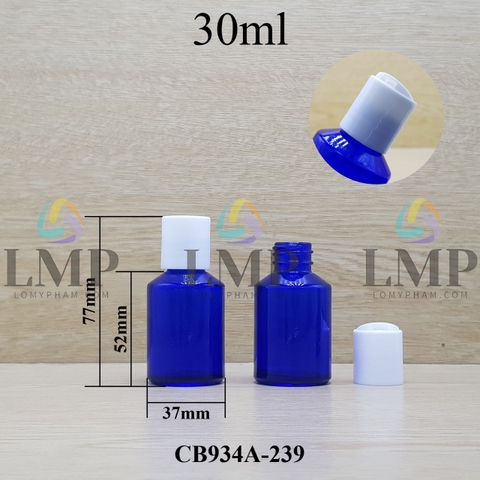 Chai thủy tinh vát nắp nhấn 30ml