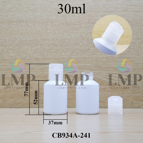Chai thủy tinh vát nắp nhấn 30ml
