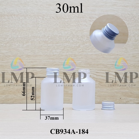 Chai thủy tinh vát nắp nhôm cuốn 30ml