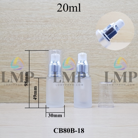 Chai thủy tinh đầu xịt giọt xi