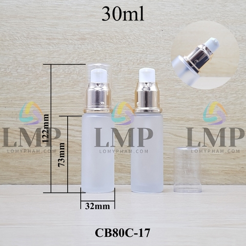 Chai thủy tinh đầu xịt giọt xi