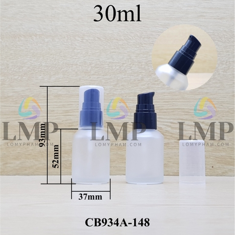Chai thủy tinh vát đầu xịt giọt 1 viền 30ml