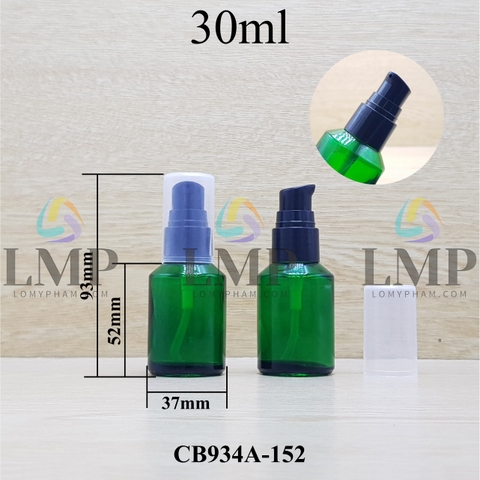 Chai thủy tinh vát đầu xịt giọt 1 viền 30ml