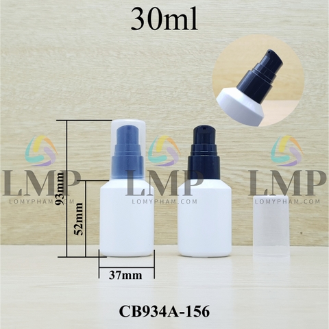 Chai thủy tinh vát đầu xịt giọt 1 viền 30ml