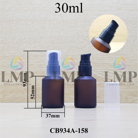 Chai thủy tinh vát đầu xịt giọt 1 viền 30ml
