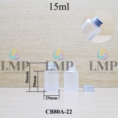 Chai thủy tinh nắp nhôm cuốn