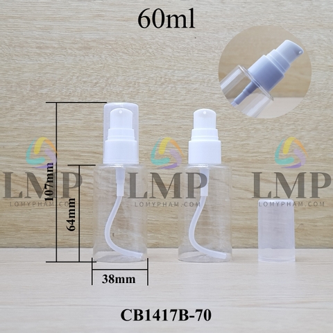 Chai PETG vai ngang đầu xịt giọt 1 viền