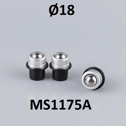 Đầu bi lăn sắt viền sắt Ø18