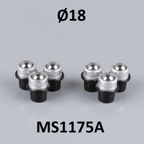 Đầu bi lăn sắt viền sắt Ø18