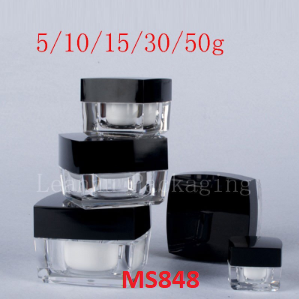 Hũ thân trong nắp đen