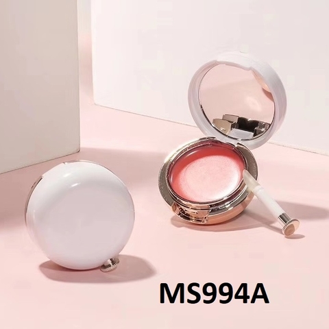 Hũ có gương kèm cọ màu trắng 10g