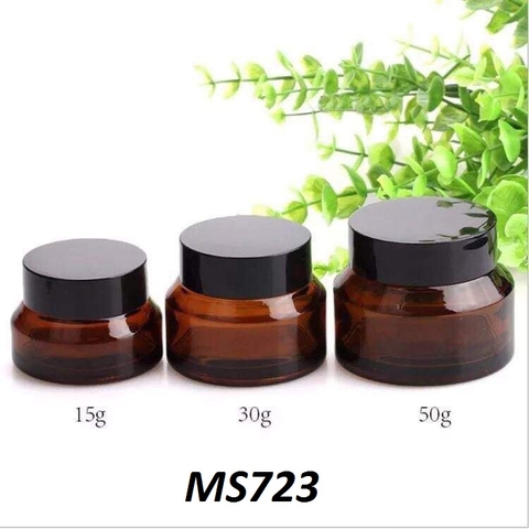 Hũ TT nâu vát nắp đen